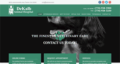 Desktop Screenshot of dekalbanimalhospital.com